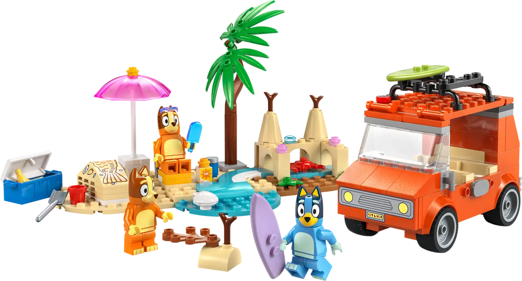 LEGO Bluey: Bluey's Beach & Family Car Trip Set (11202)