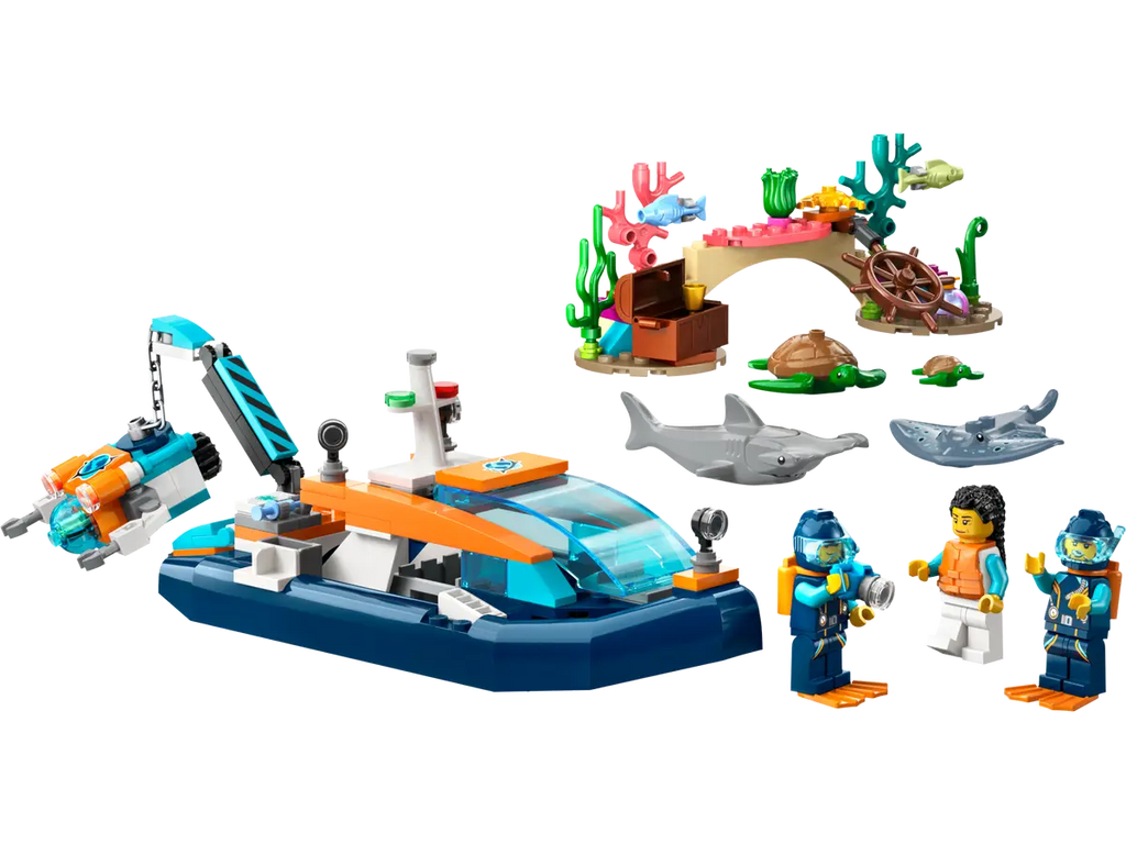 LEGO City Explorer Diving Boat Set (60377)