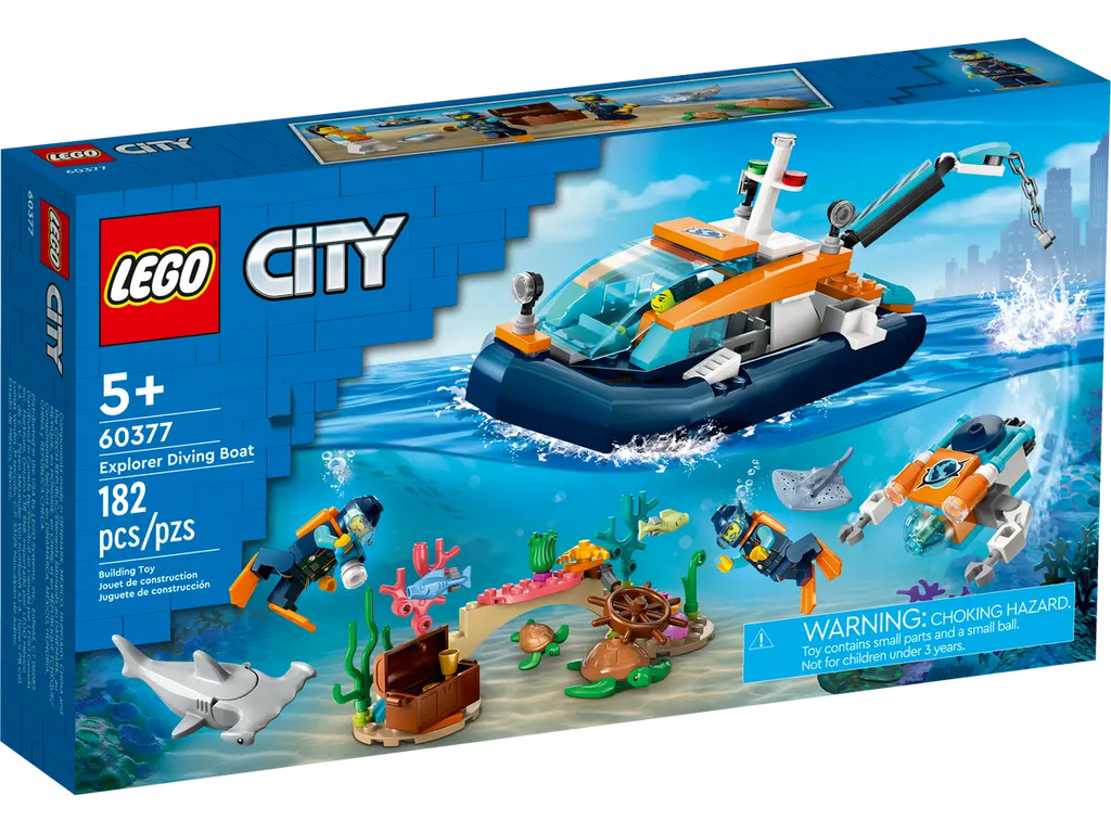 LEGO City Explorer Diving Boat Set (60377)