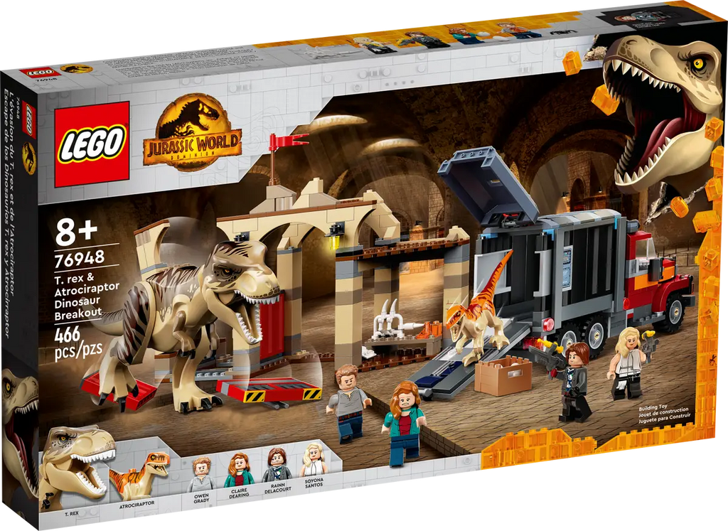 T. rex & Atrociraptor Dinosaur Breakout - LEGO Jurassic World Set (76948)