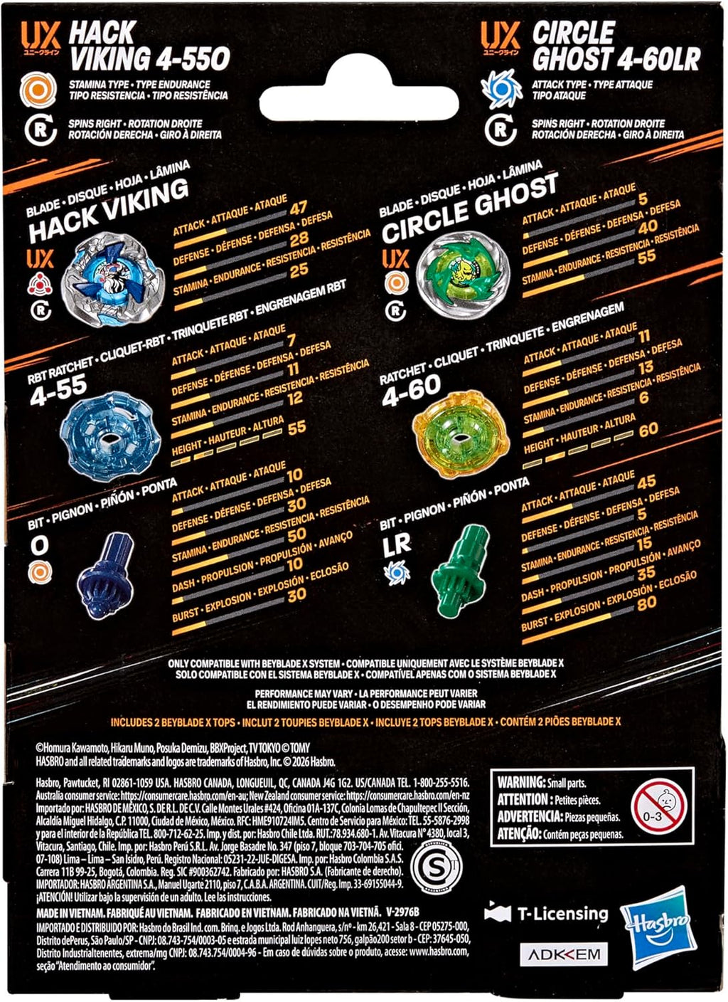 Hasbro Circle Ghost 4-60LR & Hack Viking 4-55O Dual Pack Set