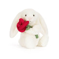 Cream Bunny with Rose