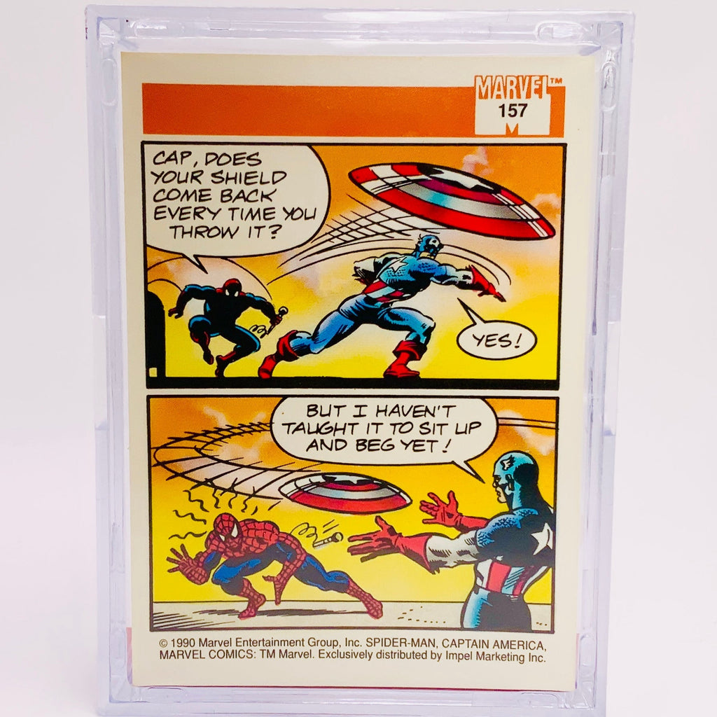 Spider-Man & Captain America with Trading Card & Collector’s Case