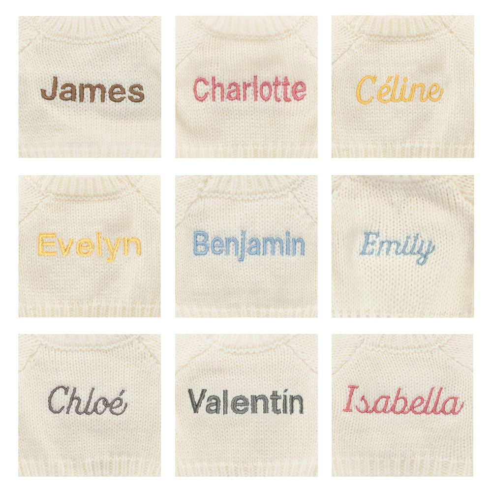 Blossom Blush Bunny 'Cherry' with Personalized Cream Jumper
