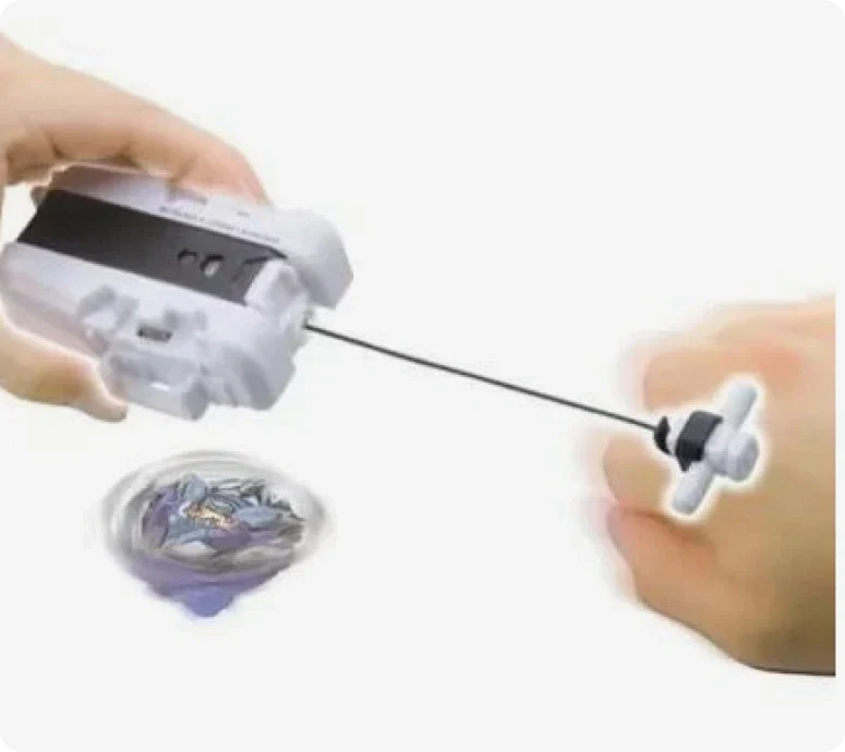 Takara Tomy Beyblade X BX-28 White String Launcher